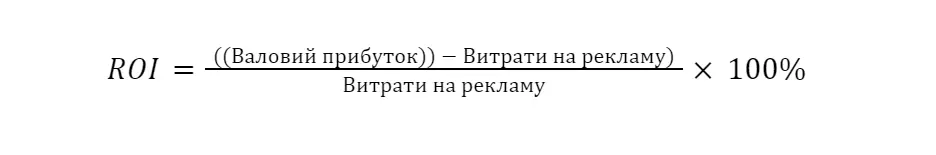 Формула ROI