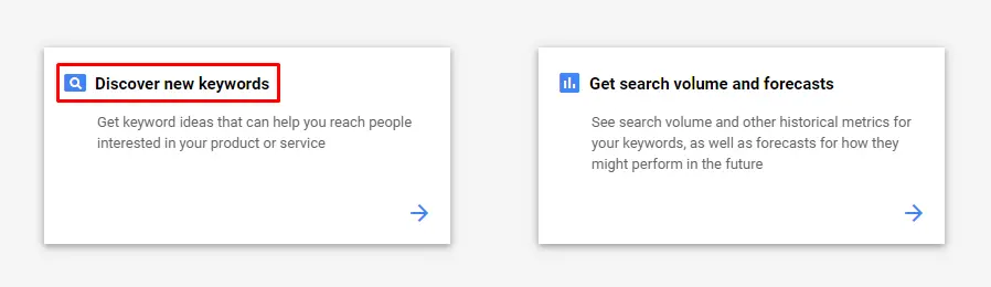 Discover new keywords