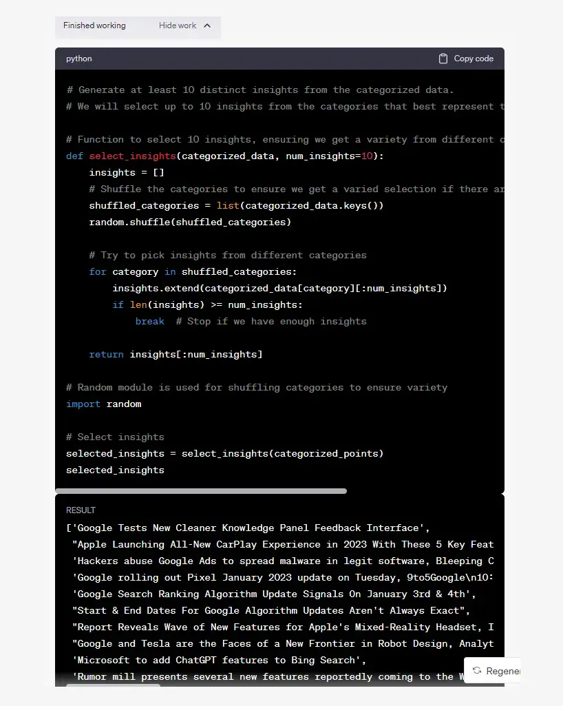 ChatGPT Python-скрипт