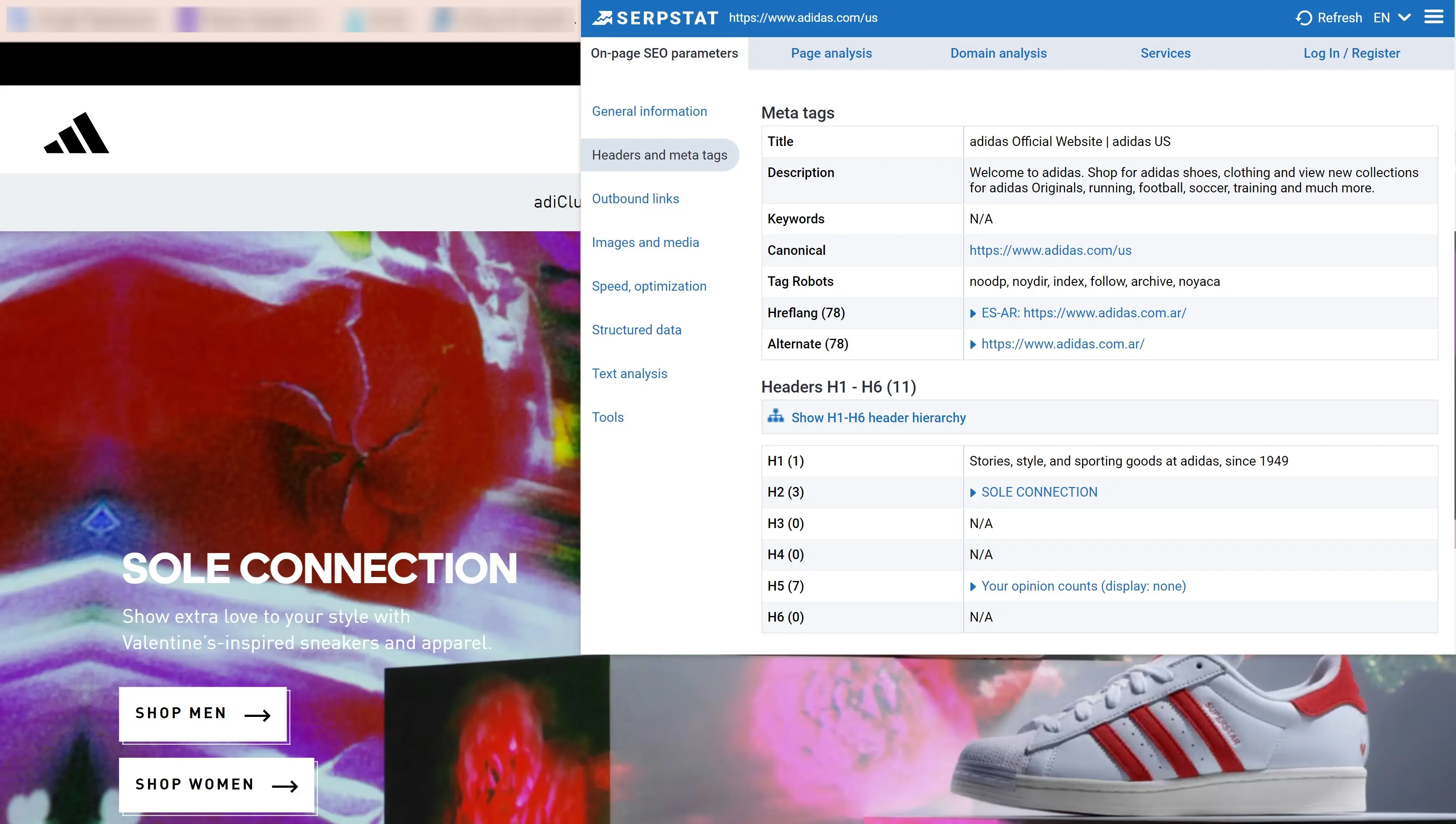 Website SEO Checker by Serpstat