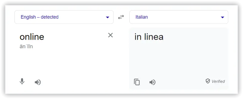 Italian Translation