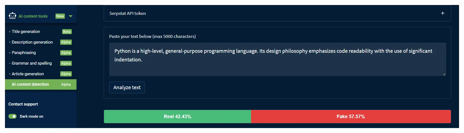 AI content detection