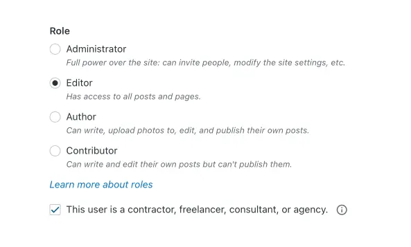 Ролі у Wordpress 