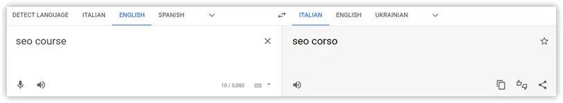 Italian Translate