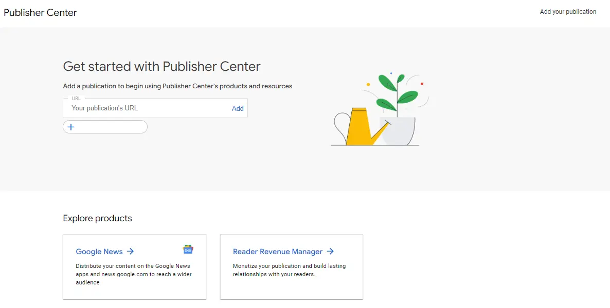 Publisher Center