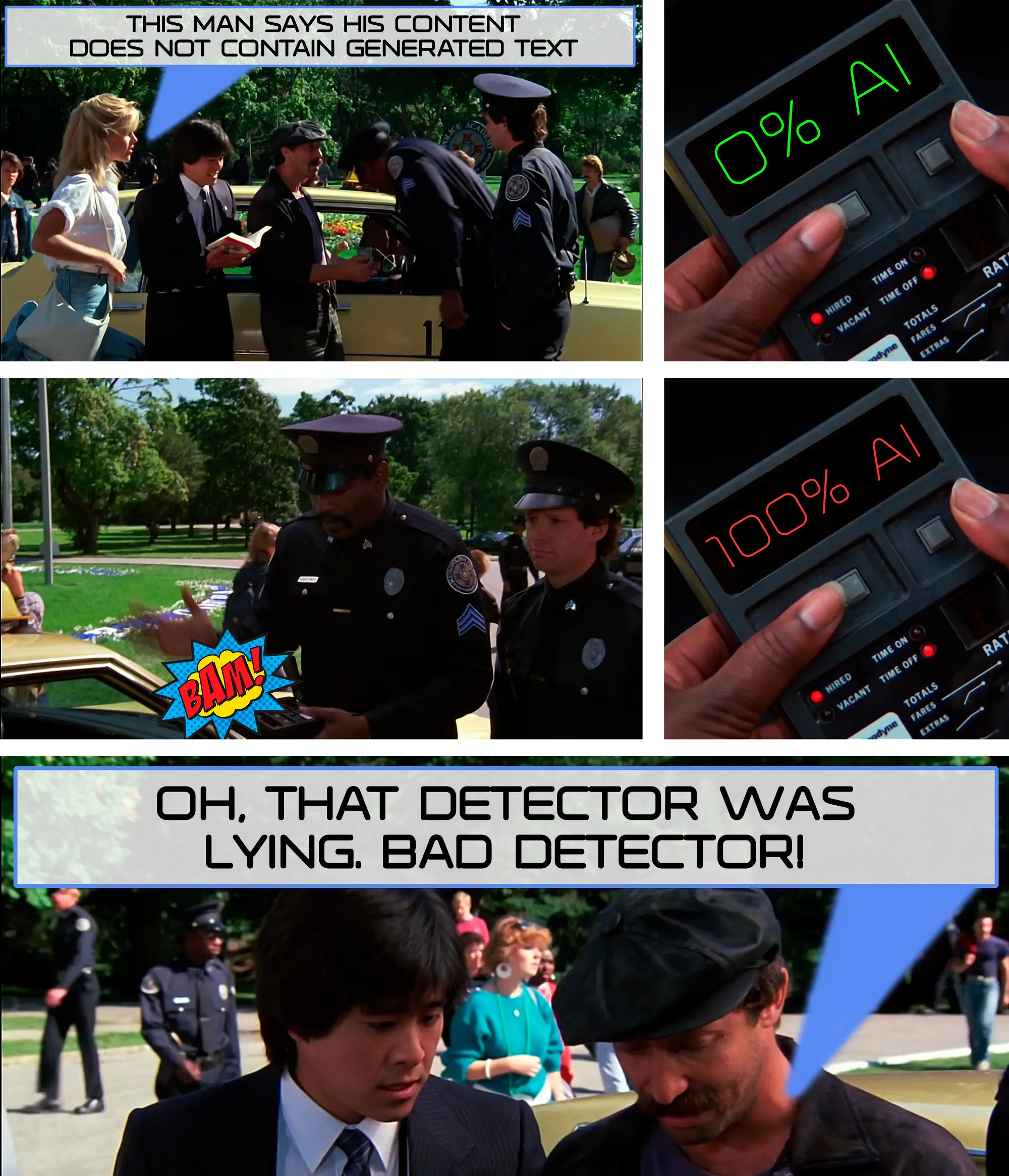 AI detector meme