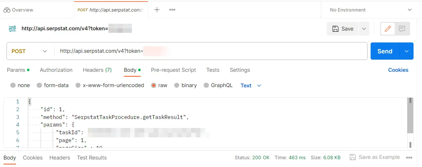 Add your secret API key