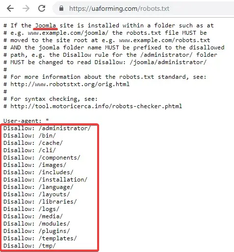 Robots TXT