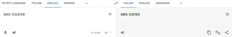 Translator "seo course"