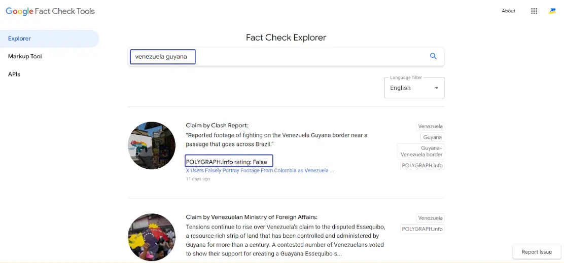 Fact Check Explorer