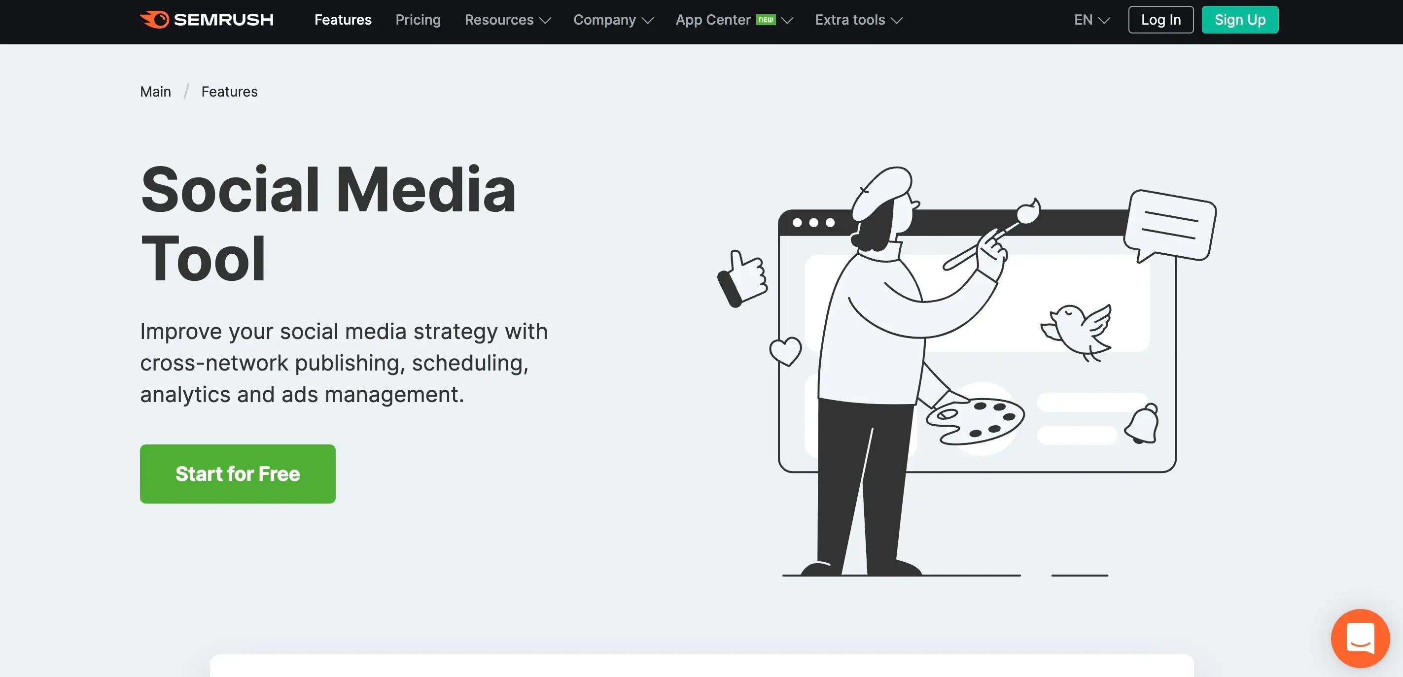Semrush’s Social Media Toolkit