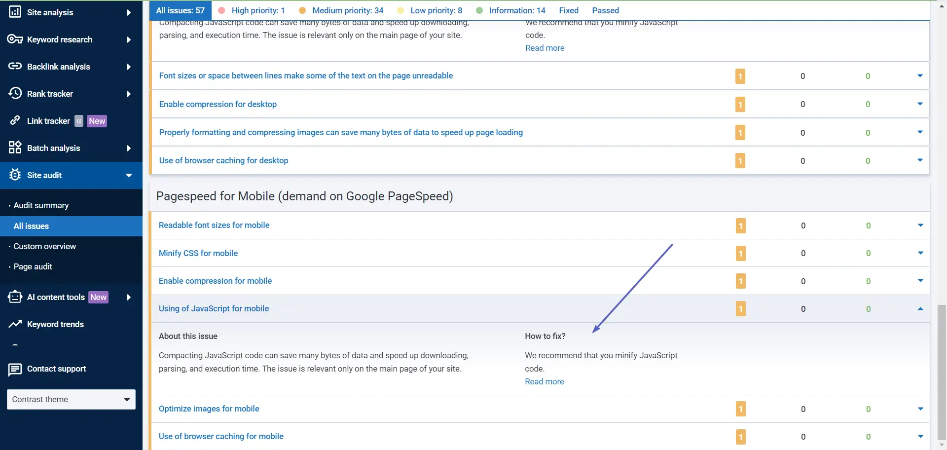 Serpstat site audit (How to fix)