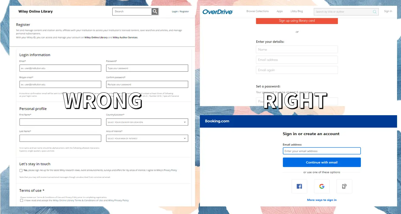  An example of correct form design