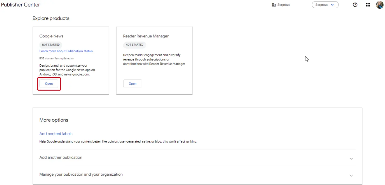 Модуль Google Новин