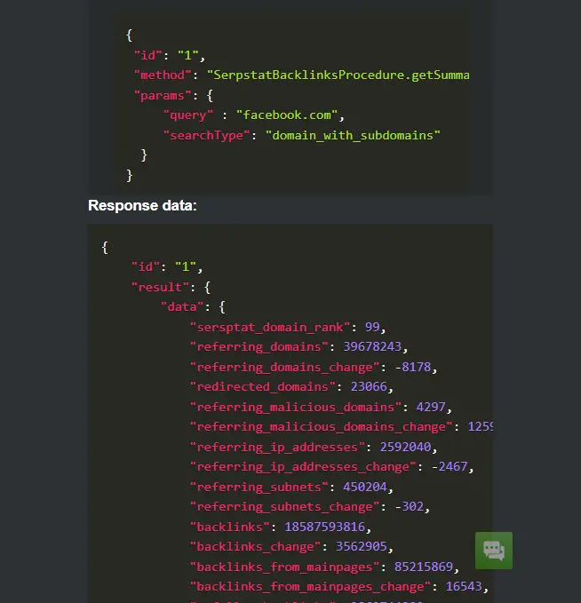 The backlinks API