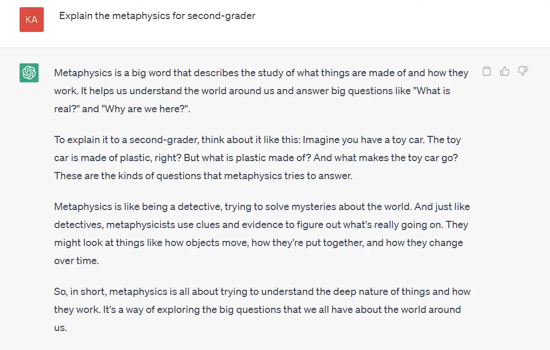 ChatGPT Answers the General Questions