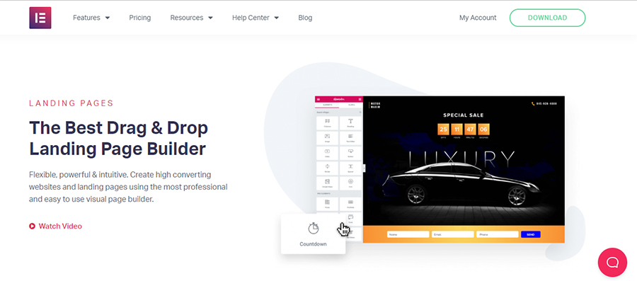 Универсальное решение от Elementor 