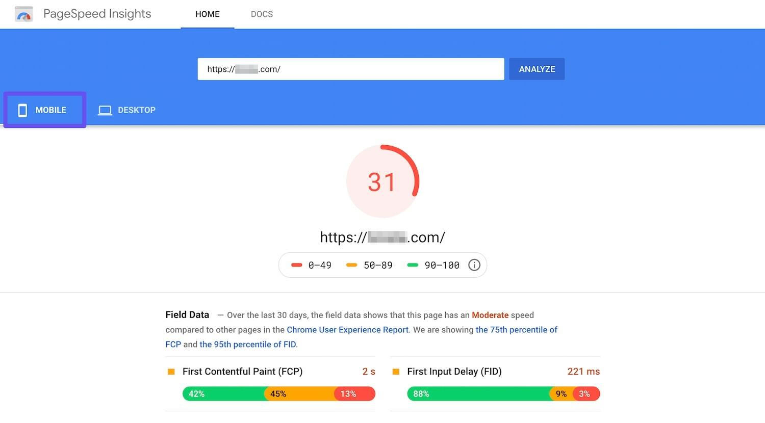 Google PageSpeed Insights
