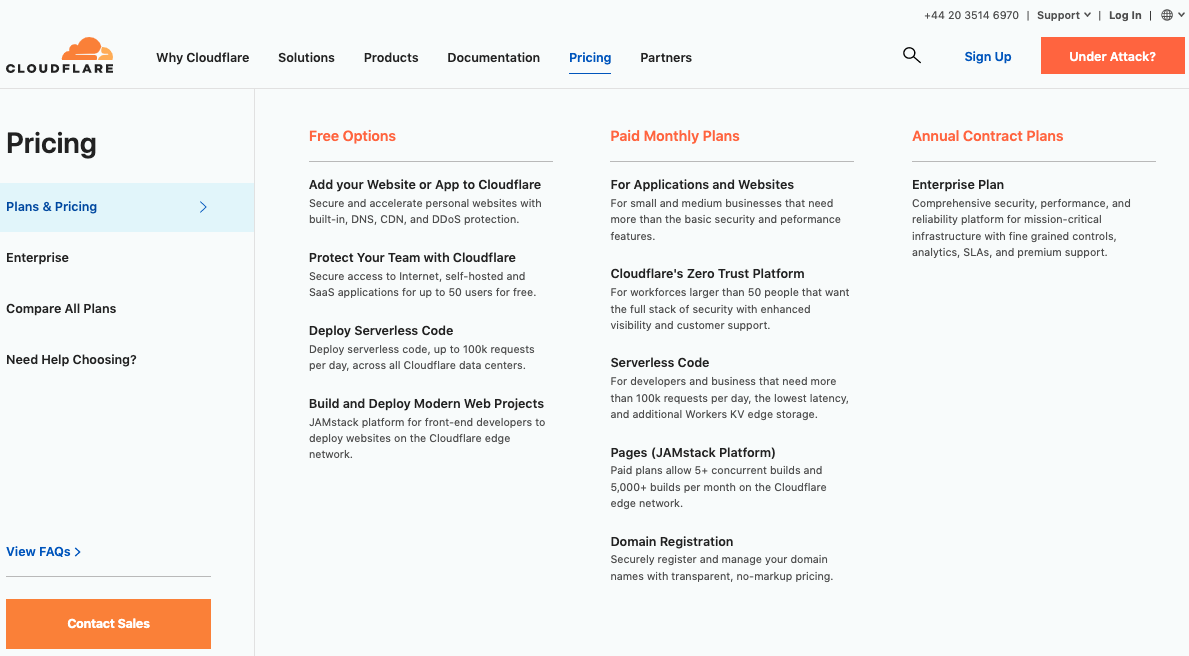 Cloudflare plugin for WordPress: pricing
