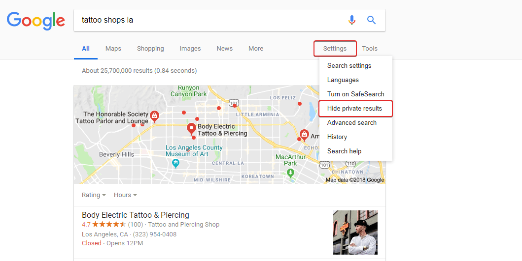 google search results change cause