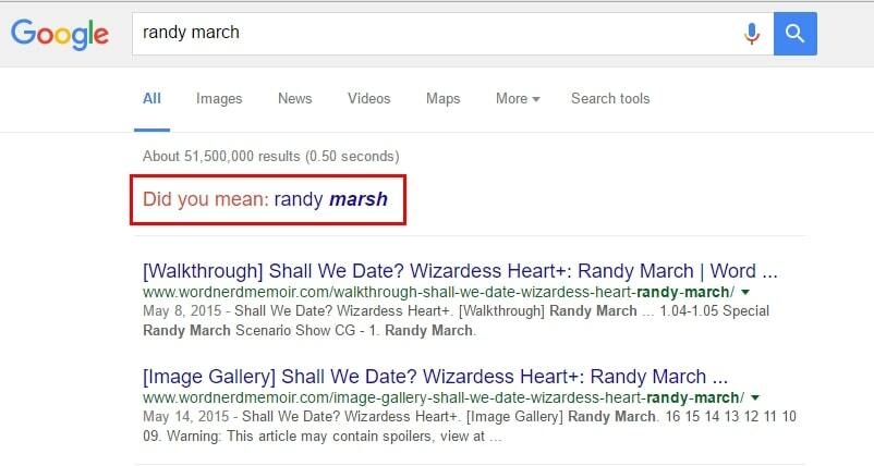 Example of misspeling