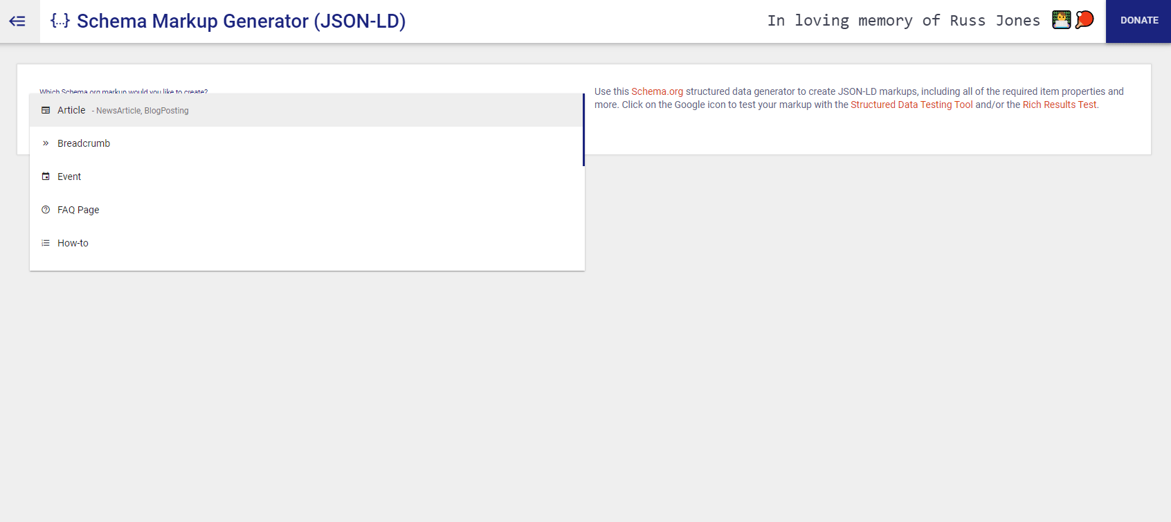 Schema Markup Generator by MERKLE