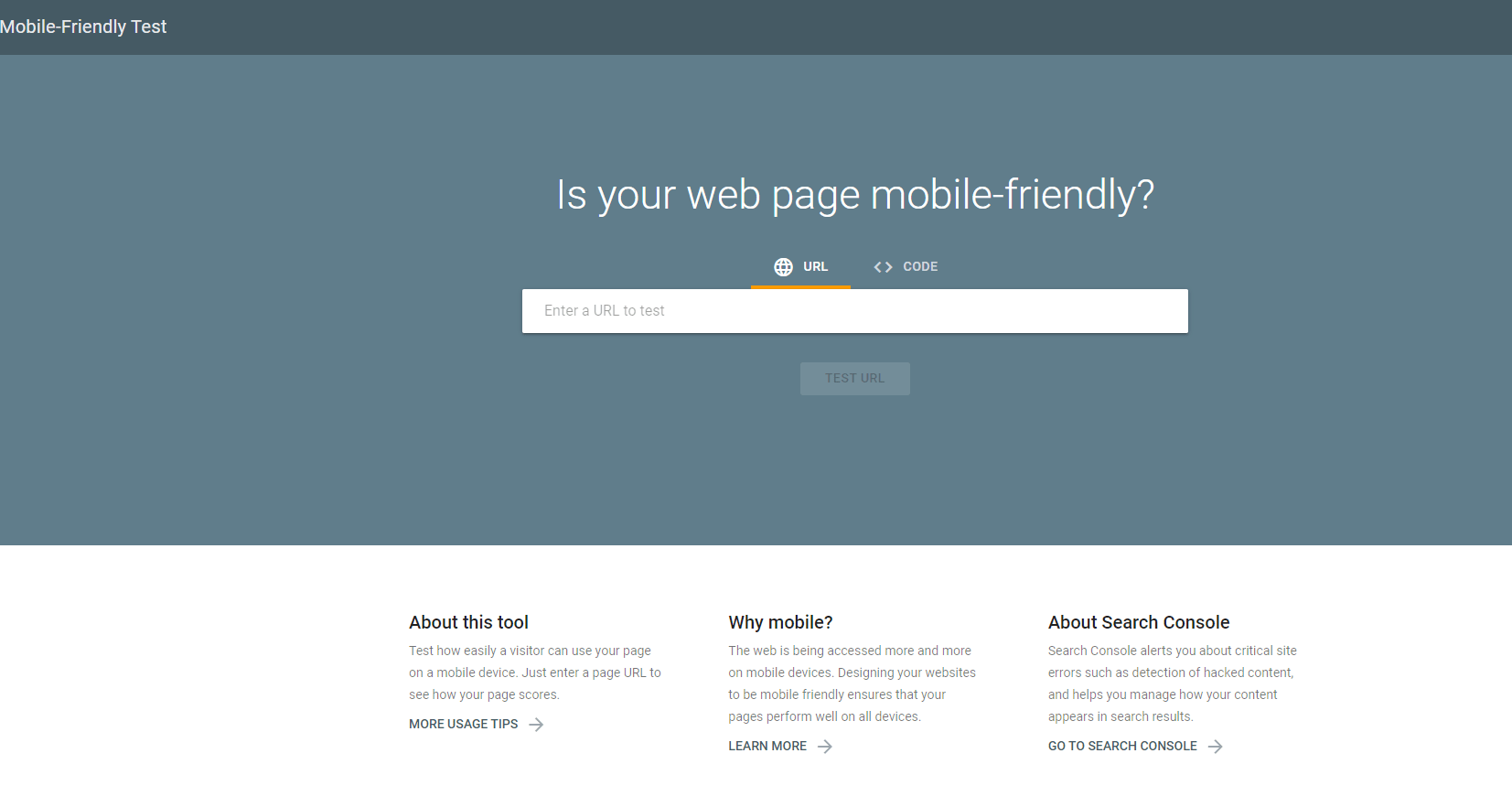 Google Mobile-Friendly Test