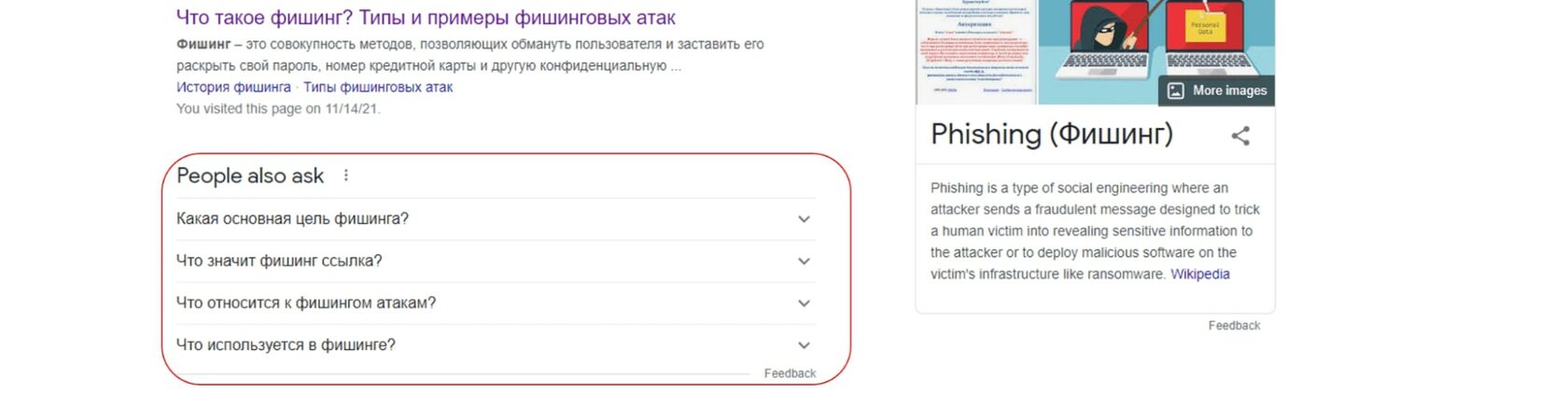 Блок запросов People also ask