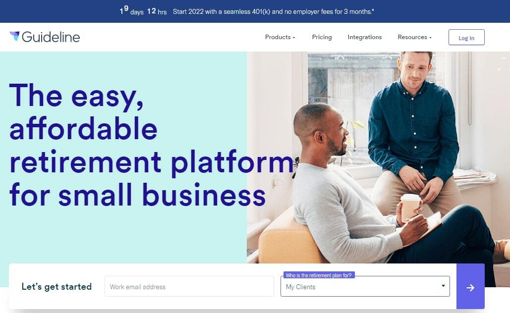 Пример лендинга пенсионной платформы
