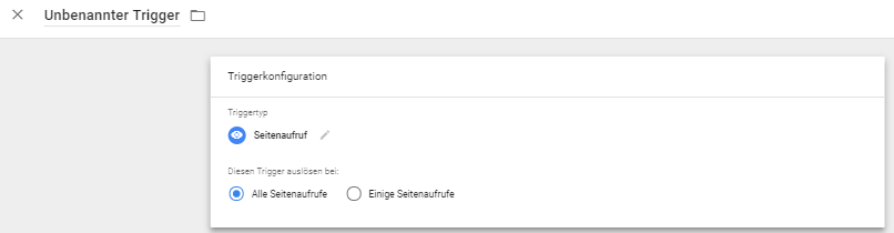 Wahl des Triggers
