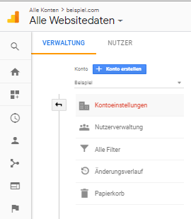 Kontoeinstellungen