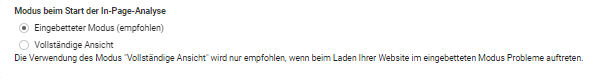 In-Page-Analyse