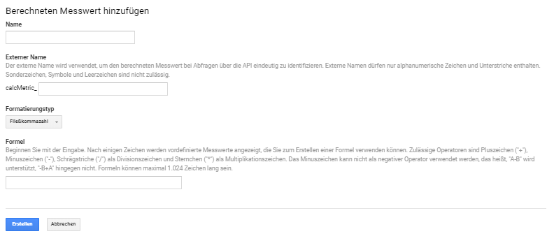 Berechnete Messwerte