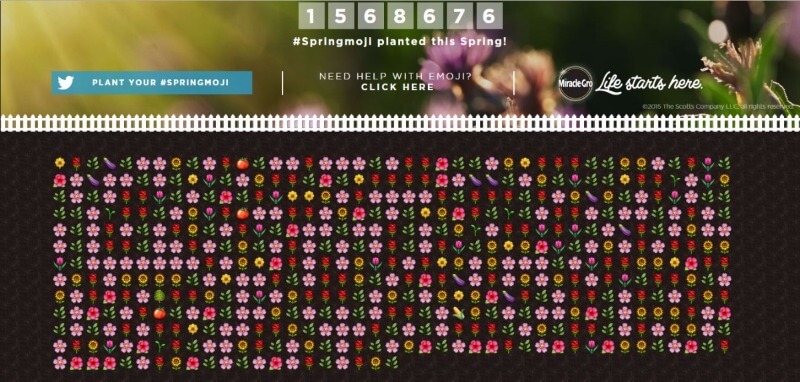 Цветочный сад из emoji