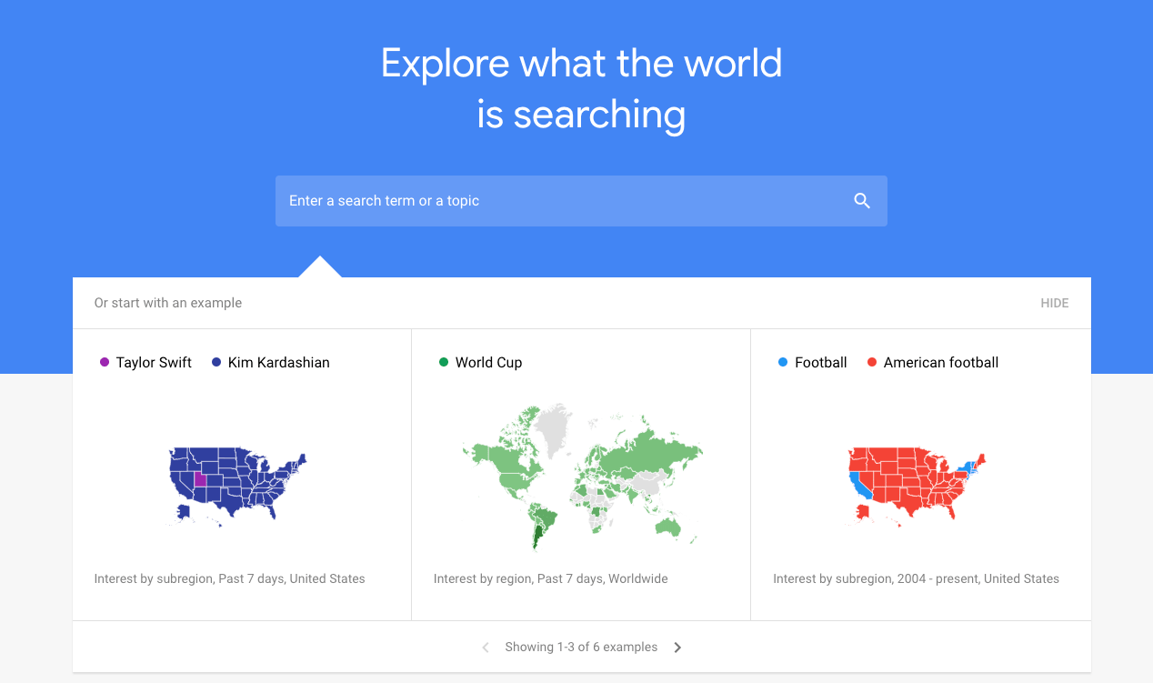 Google Trends popular search 