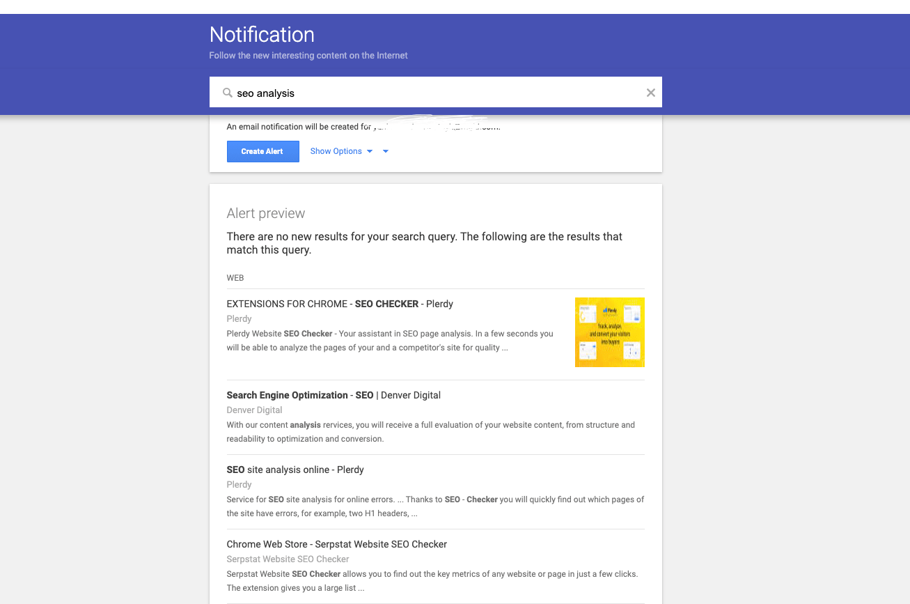 Google alerts overview