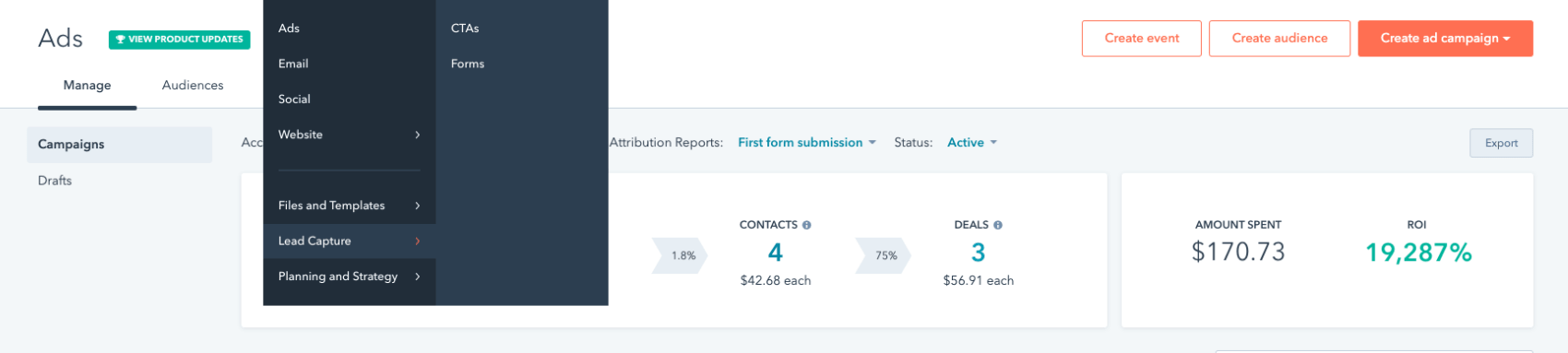hubspot marketing tool for marketers