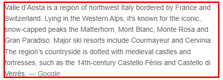 Valle d'Aosta