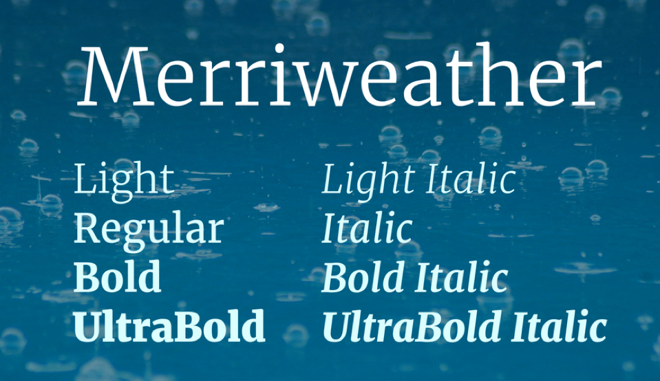 Font Merriweather