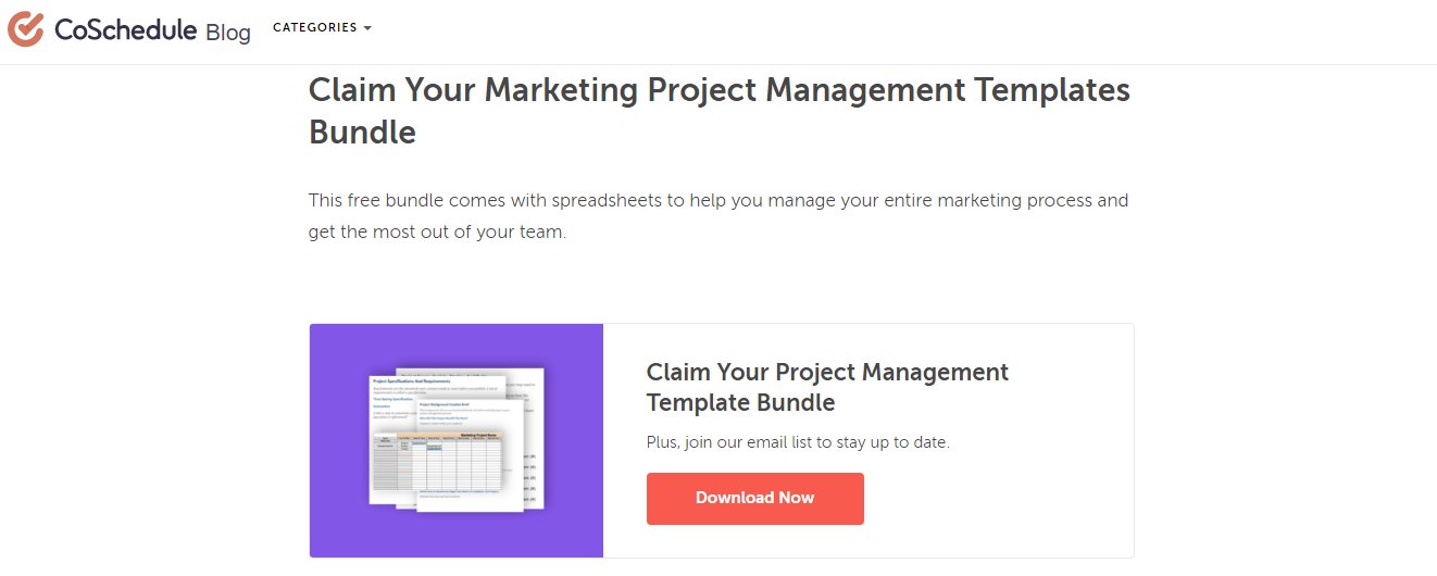 Downloadable template bundle as a content upgrade