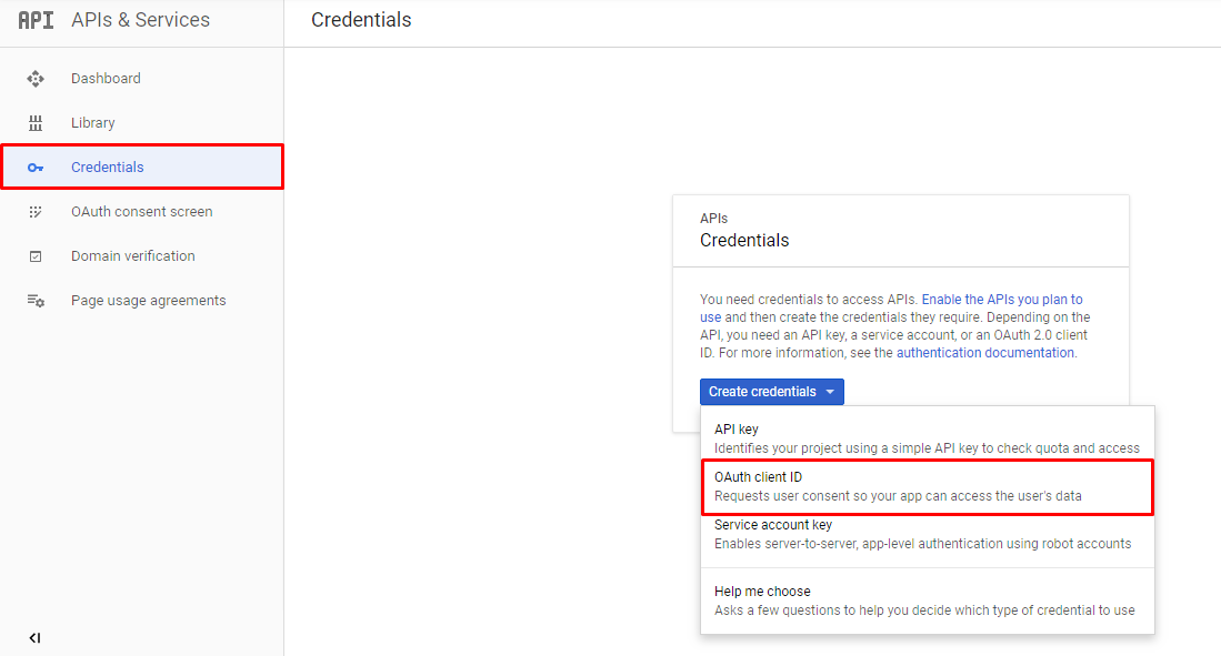 OAuth client ID