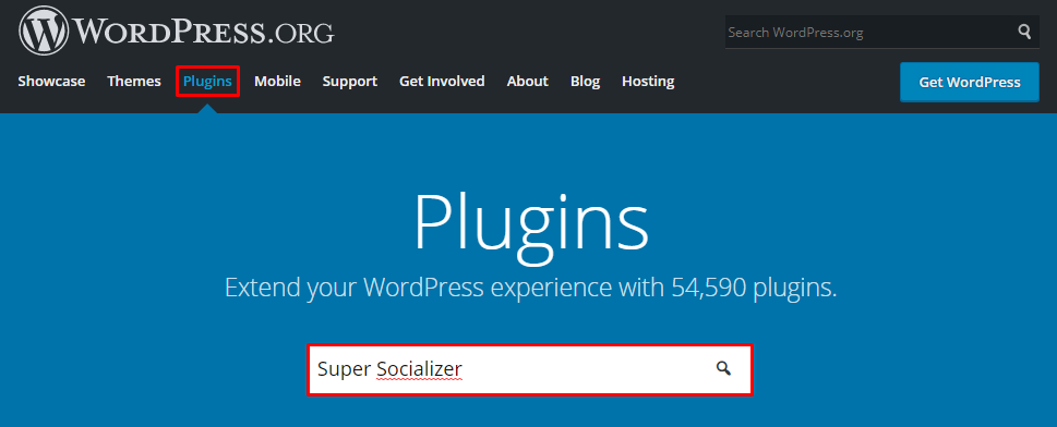 Super Socializer plugin for WordPress