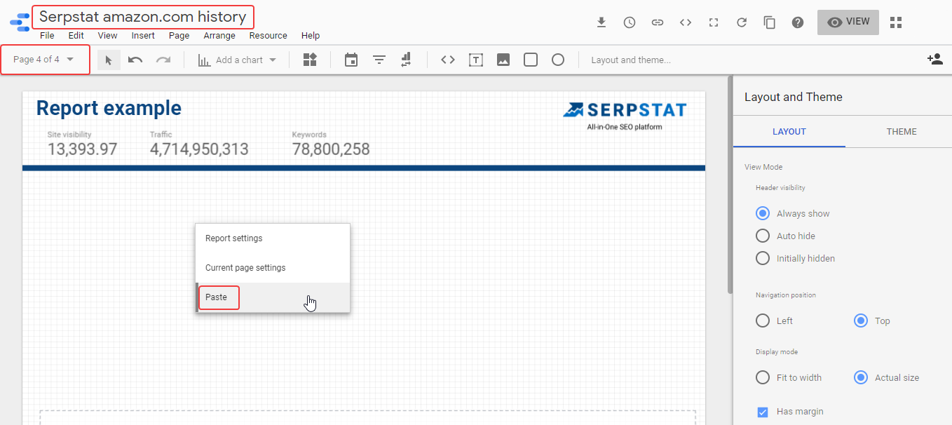 How To Visualize Serpstat Reports Using Google Data Studio Connector 16261788247683