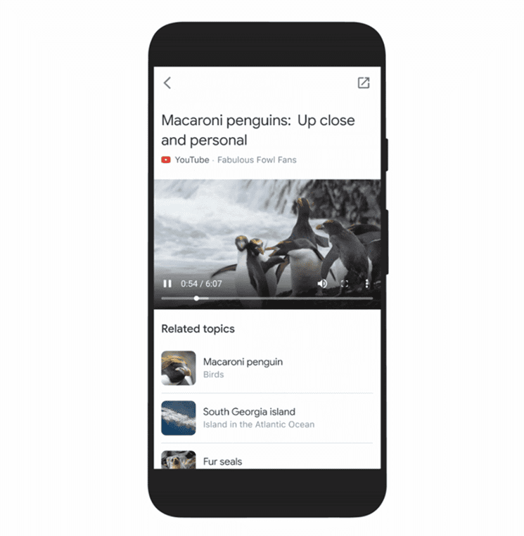 video search update