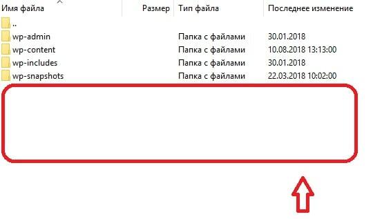 Корень сайта на WordPress