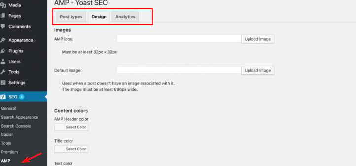 Настройки плагина Glue for Yoast SEO &amp; AMP