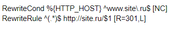 Указание зеркала в htaccess
