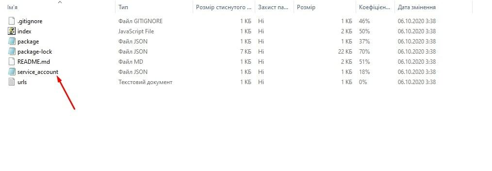 Zamena soderzgimogo v service_account