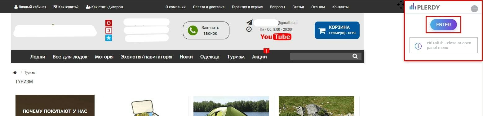 Карта кликов в Plerdy