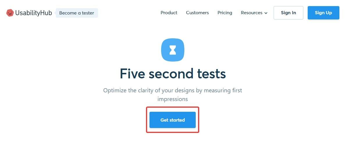 Создание проекта в Five Second Test